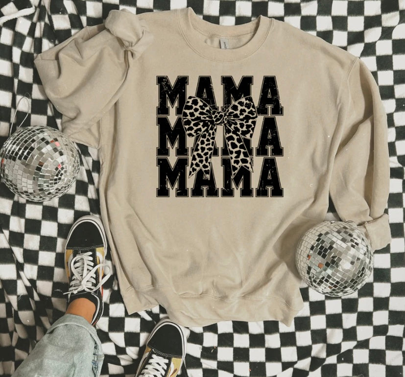 Screen Print- Mama (stacked) Coquette