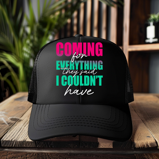 DTF Hat Patch- Coming For Everything