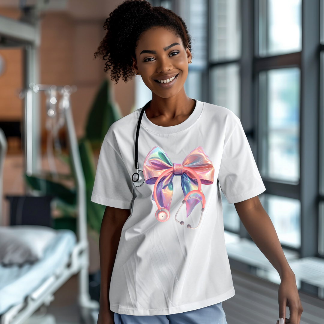 DTF-  Ombre' Coquette Stethoscope