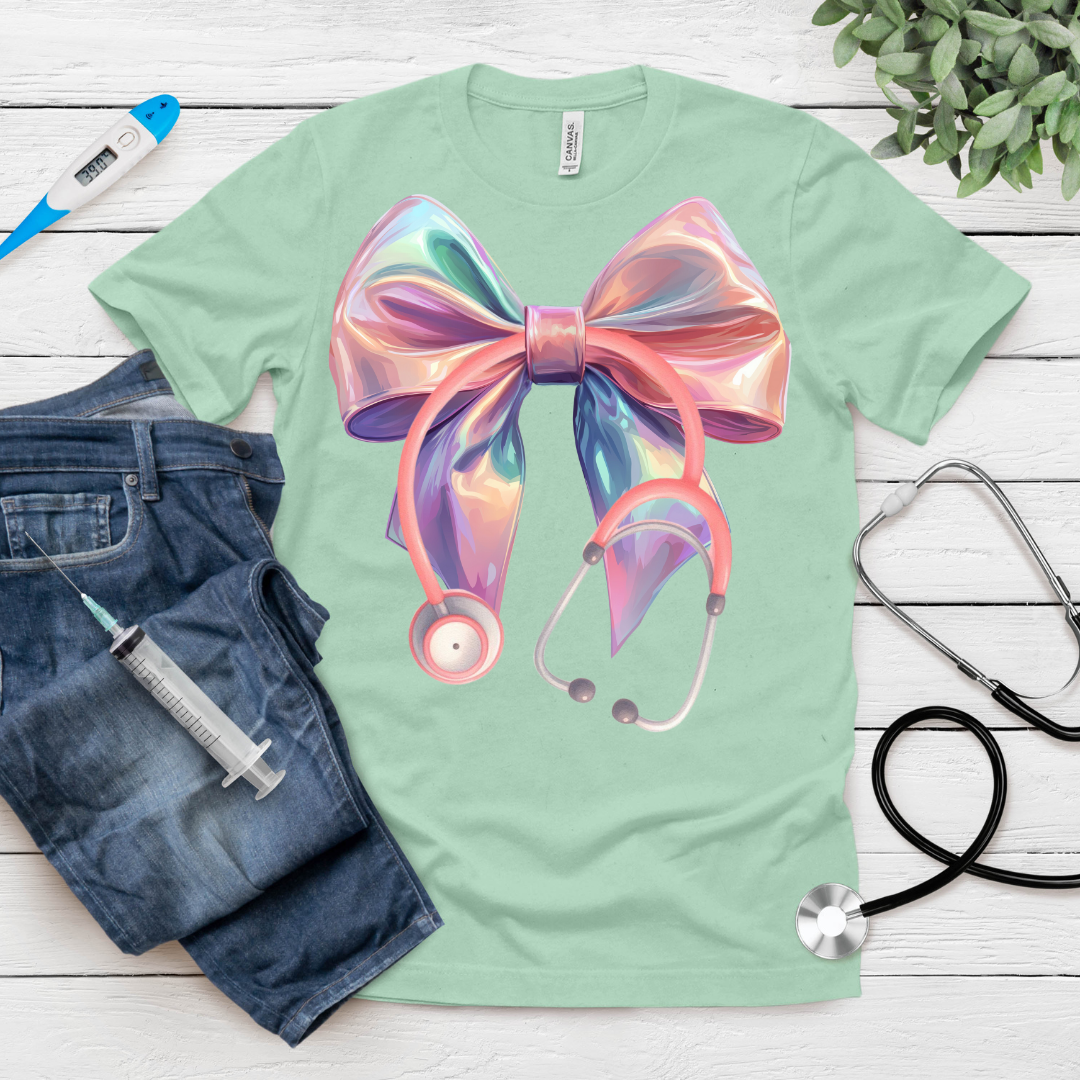 DTF-  Ombre' Coquette Stethoscope