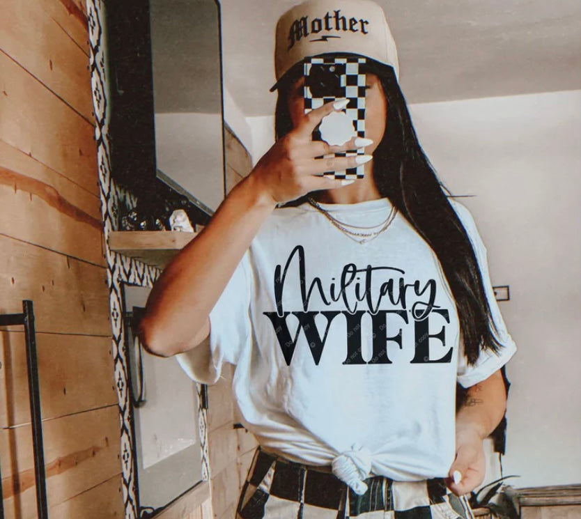 Screen Print- Military Wife