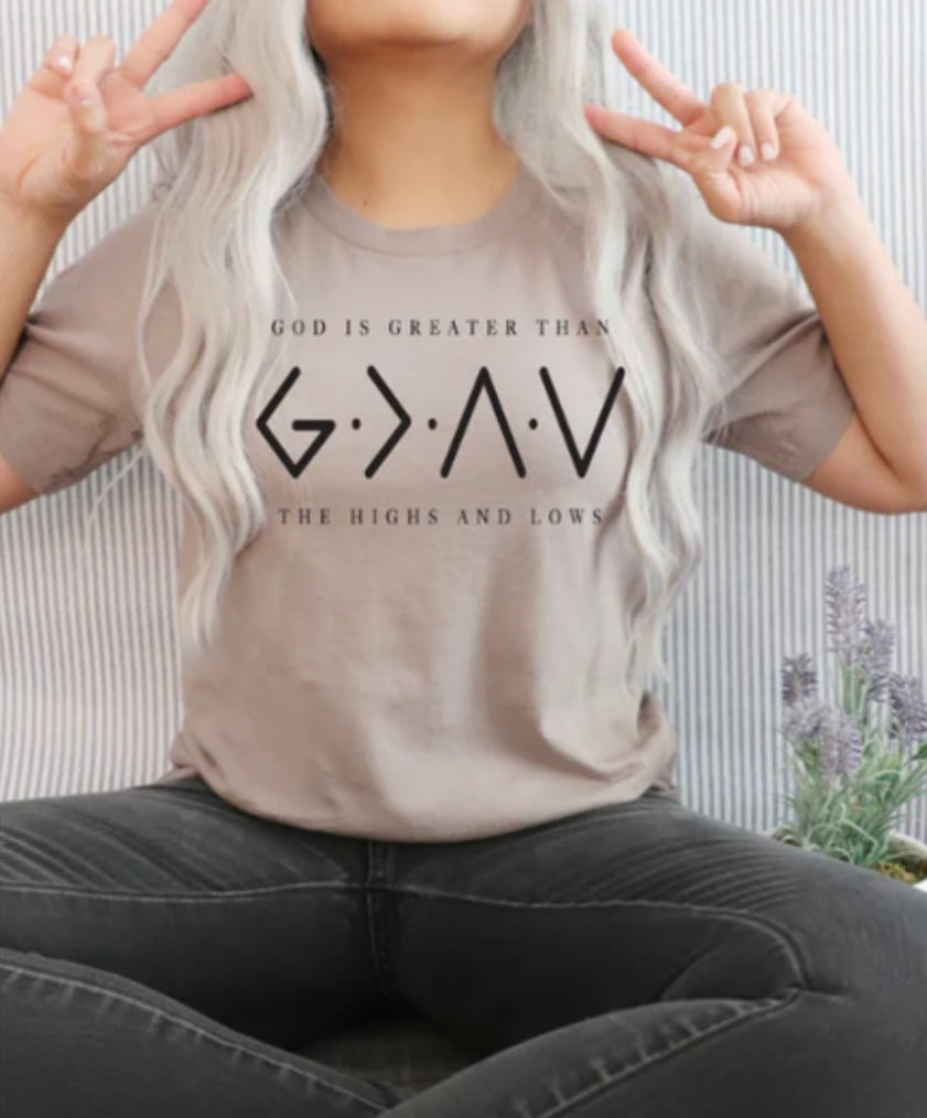 Screen Print- God is Greater Than Highs and Lows