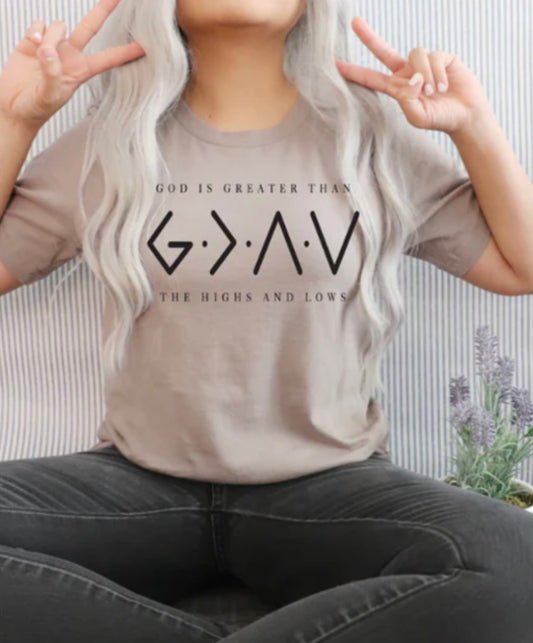 Screen Print- God is Greater Than Highs and Lows