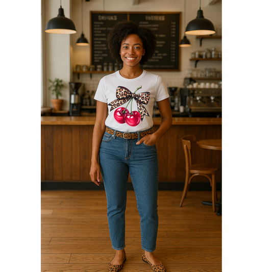 DTF- Leopard Cherries