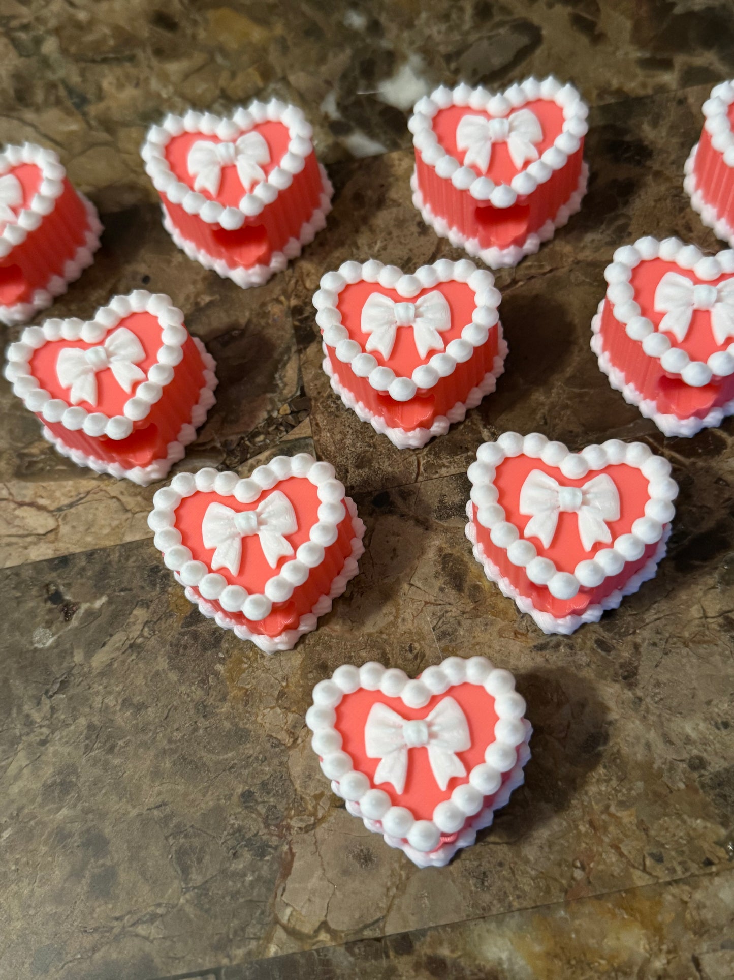 Heart Cake - Wholesale Straw Topper