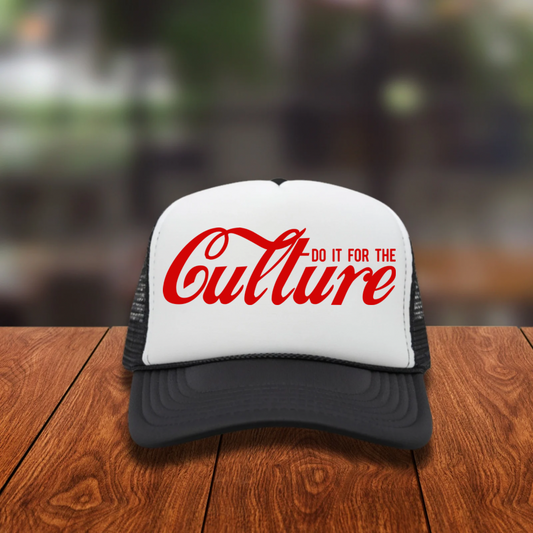 Screen Print- Do It For The Culture (Pocket/Hat Design in Red)