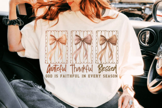 DTF- Grateful Thankful Blessed(Adult)