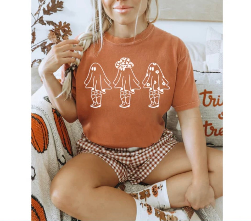 Screen Print- 3 Ghost Ladies (White)