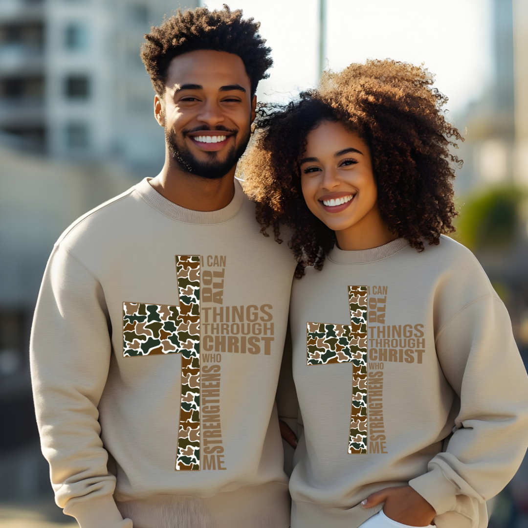 DTF- I Can Do All Things Through Christ- Camo