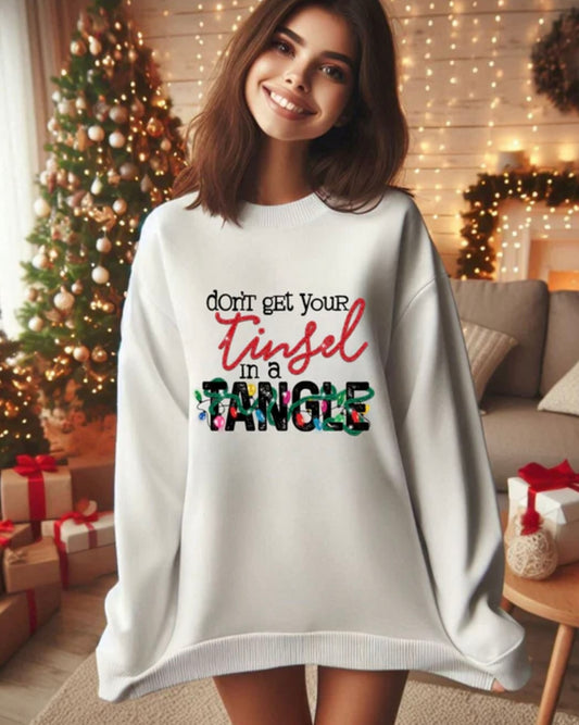 Glitter Clear Film- Don't get your tinsel