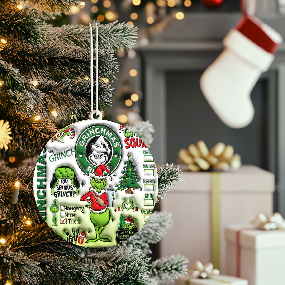 UV DTF- Christmas Ornaments Cartoons (2"x2")