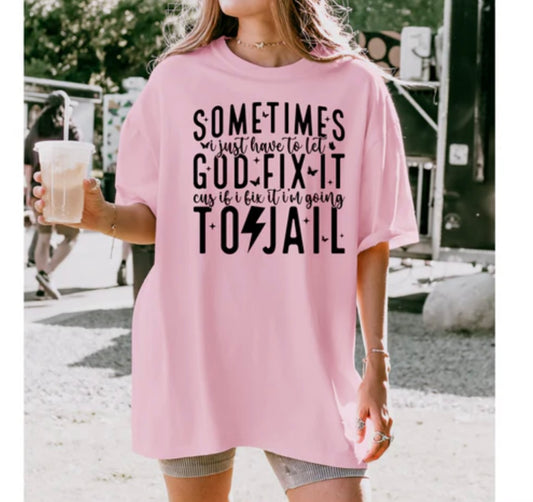 Screen Print- God Fix It (Black)