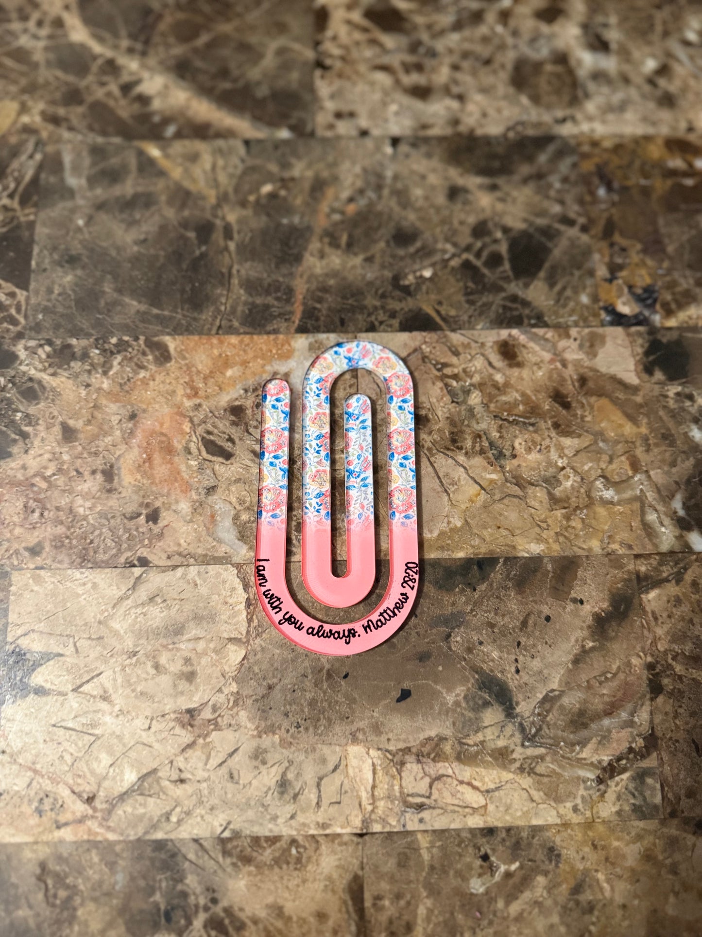 Customized Large Acrylic Paper Clip
