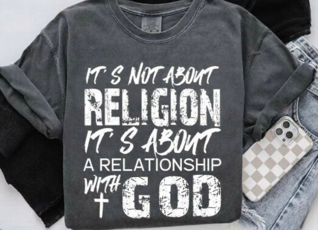 Screen Print- It’s Not About Religion (White)