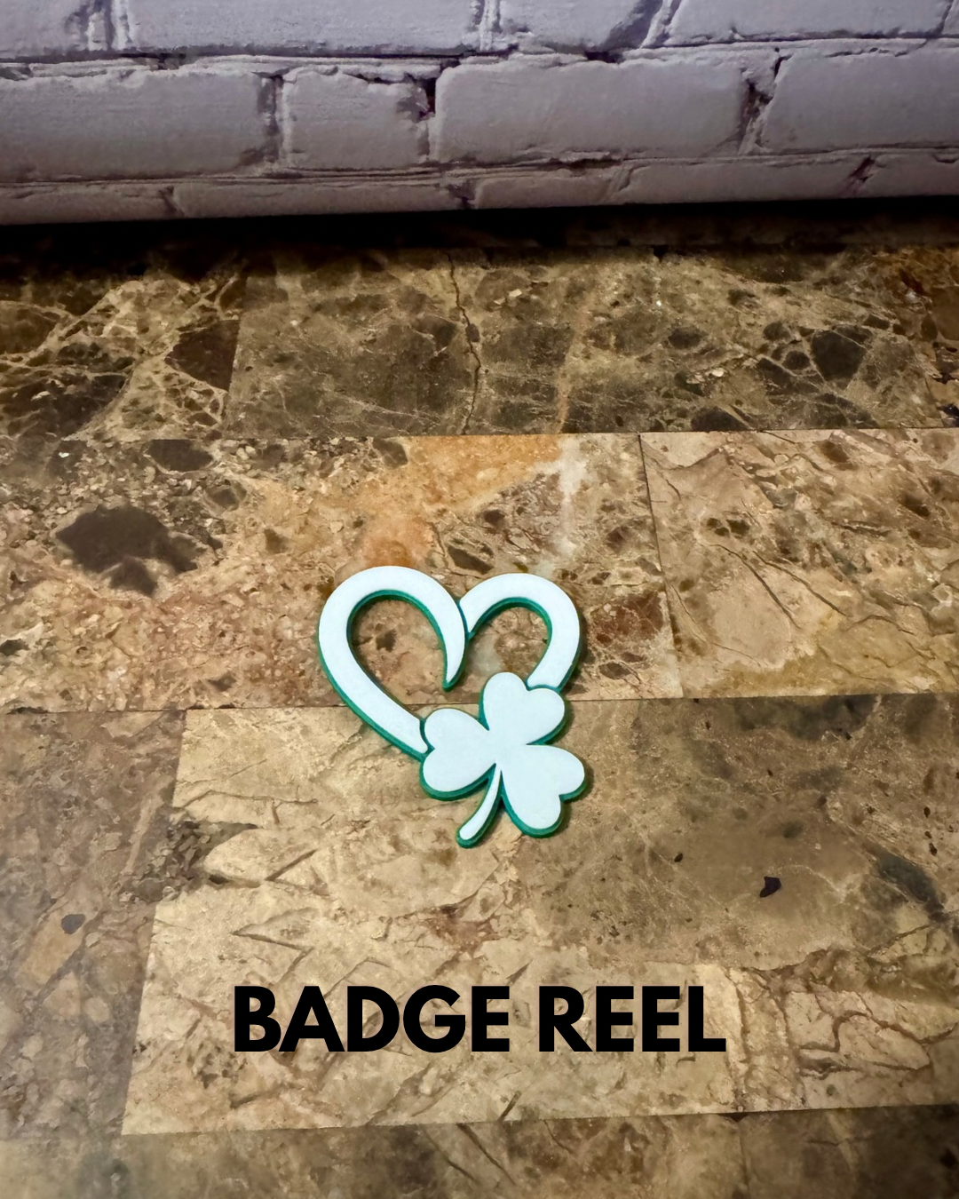 St. Patrick's Day - 3D Printed Badge Reel