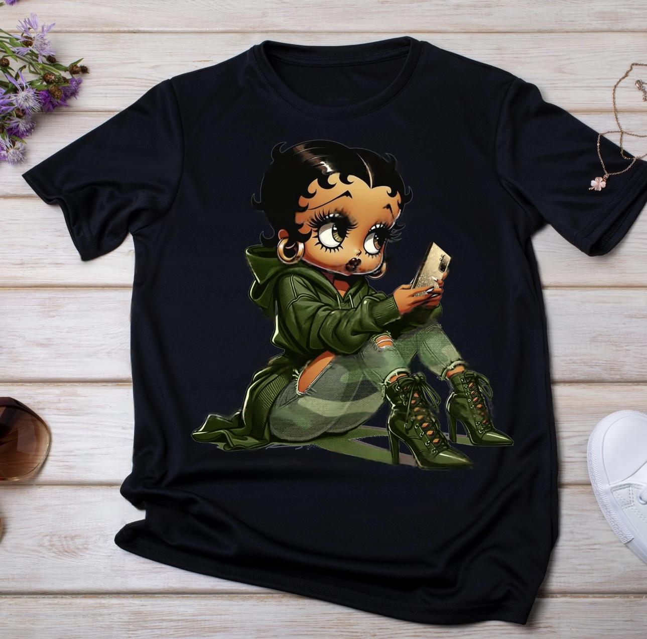 DTF- Betty Boop (Camo)