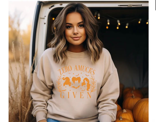 Screen Print- Zero Amucks (Orange)