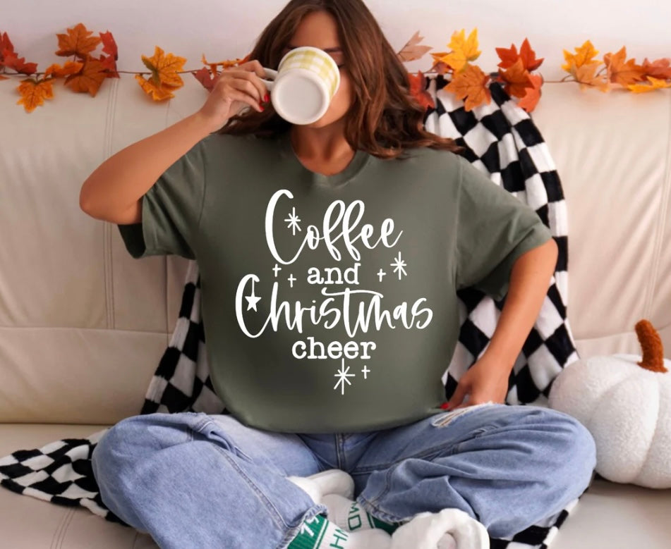 Screen Print- Coffee and Christmas Cheer