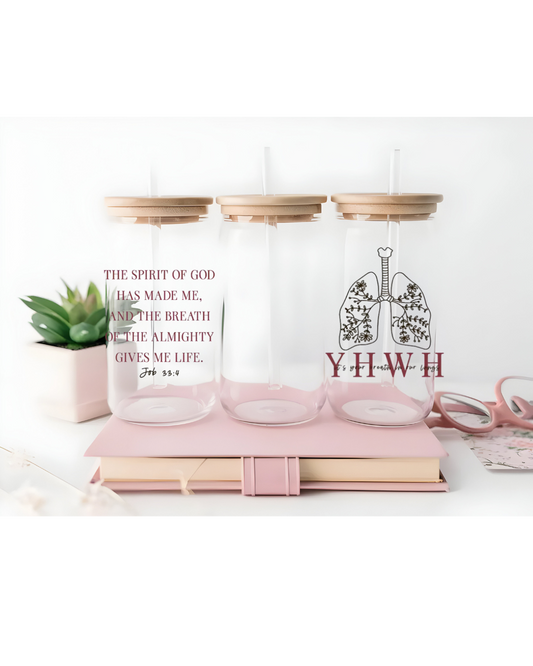 UV DTF- YHWH Job 33:4 (Brown Rust) (double sided)