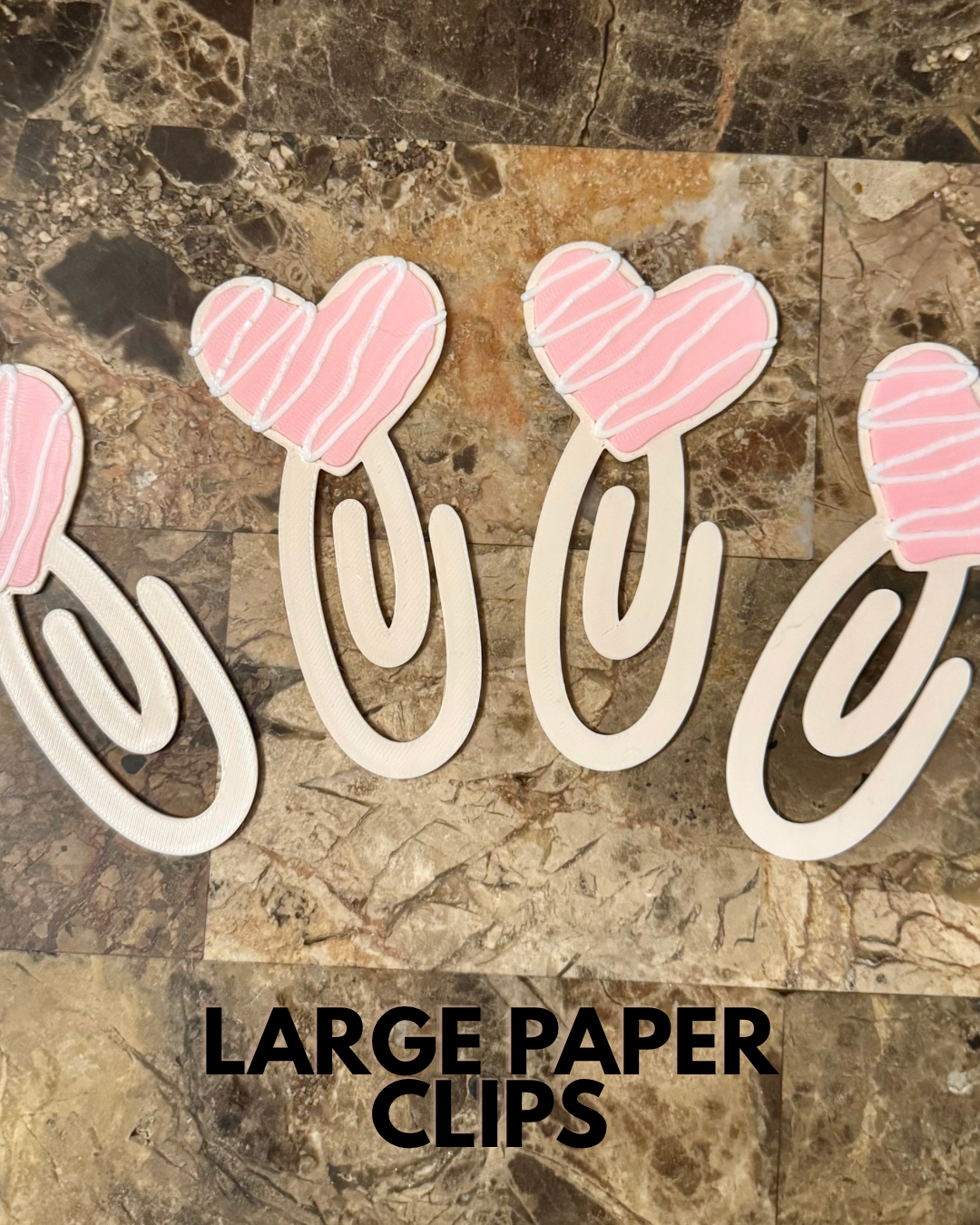 Sugar Cookie - 3D Printed Jumbo Paper Clips Bookmarks