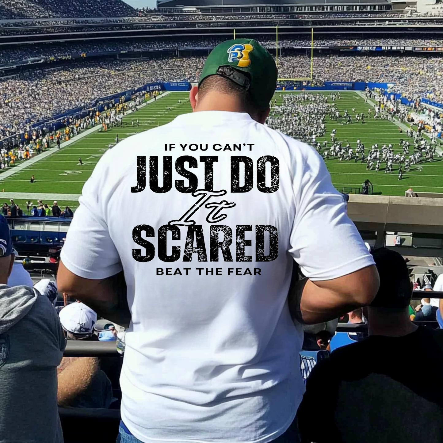 Screen Print- Just Do It Scared (Black)