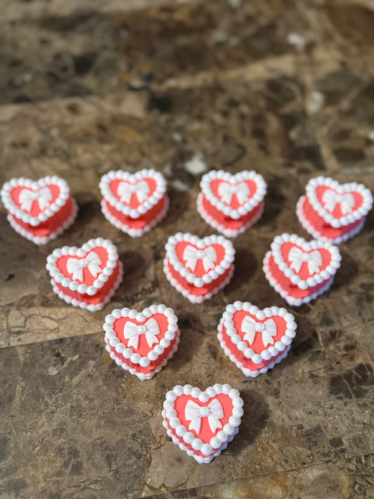 Heart Cake - Wholesale Straw Topper
