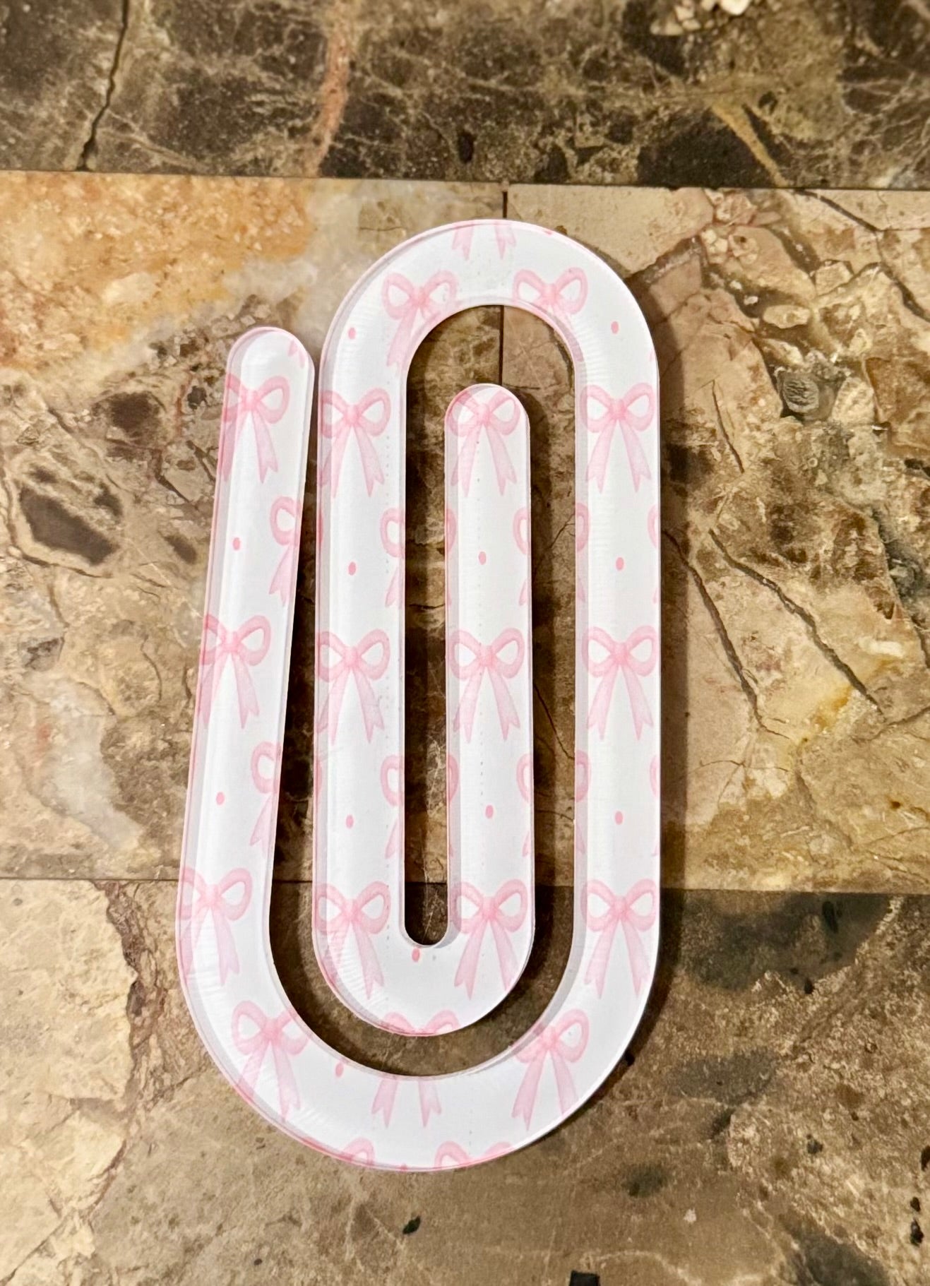 Customized Large Acrylic Paper Clip