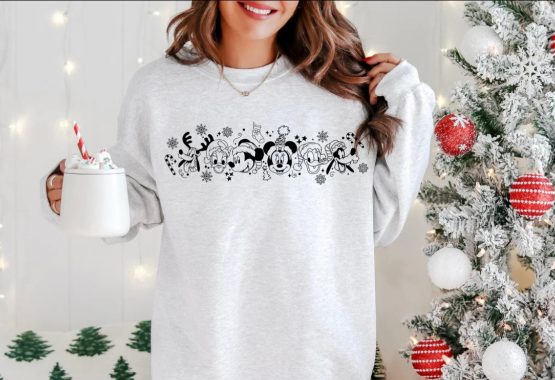 Screen Print- Mouse Christmas