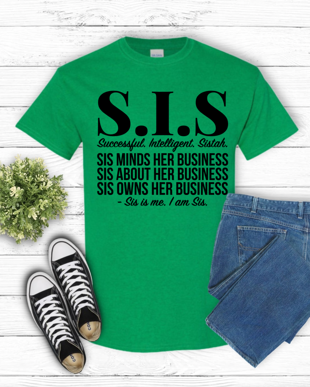 Screen Print- SIS Minds Her Business (Black)