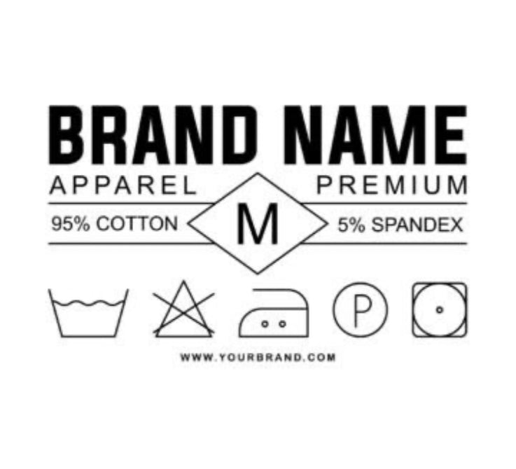 Custom Neck Tags DTF Transfers