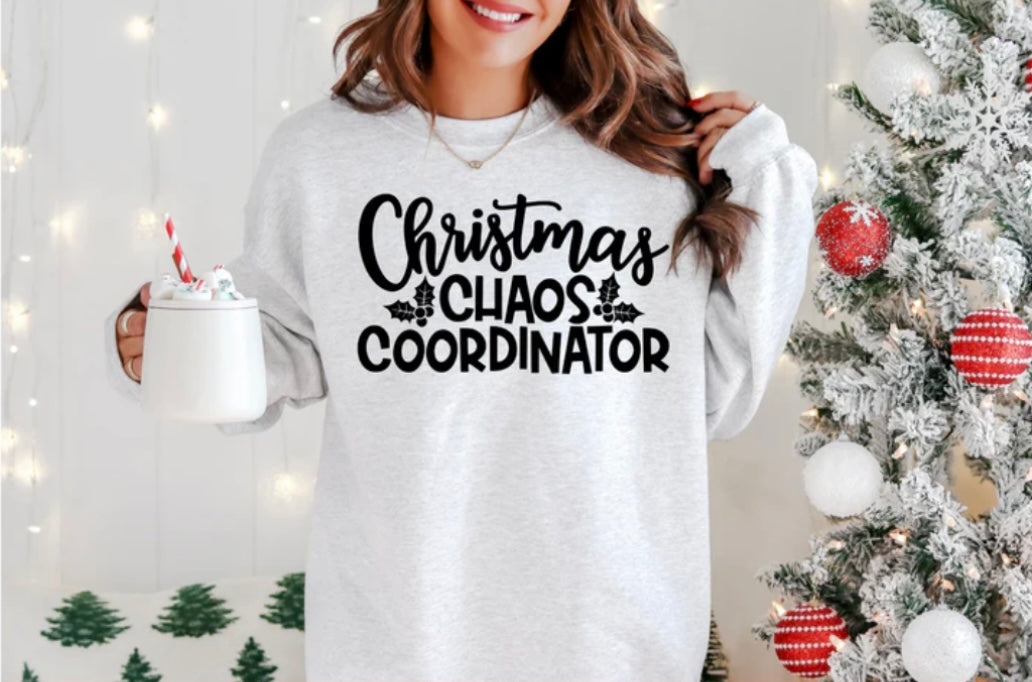 Screen Print- Christmas Chaos Coordinator (Black)