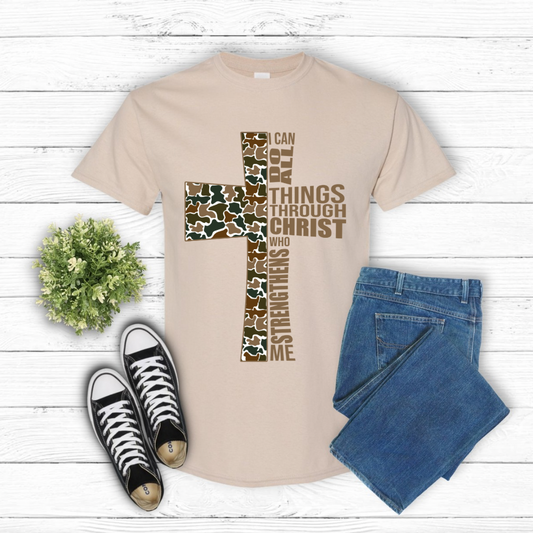 DTF- I Can Do All Things Through Christ- Camo