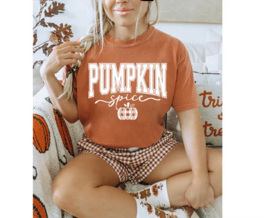 Screen Print- Pumpkin Spice (White)