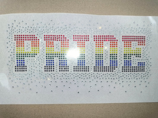 PRIDE Rhinestone Blinged Transfers