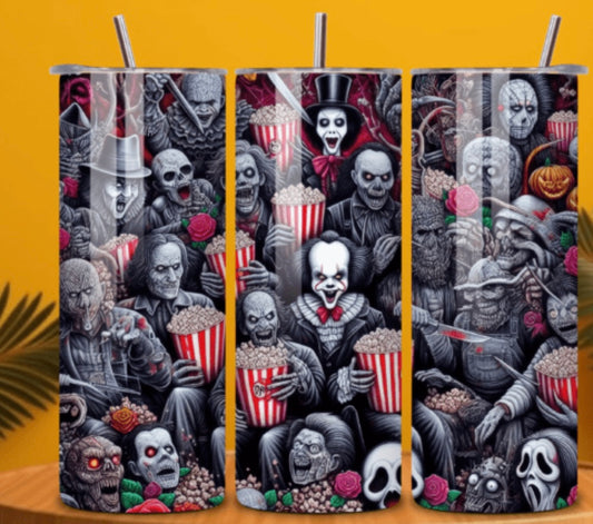 Sublimation Tumbler Wraps- Scary Movie (20 oz or 30 oz)