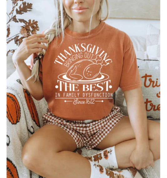 Screen Print- Thanksgiving Family Dysfunction (White)