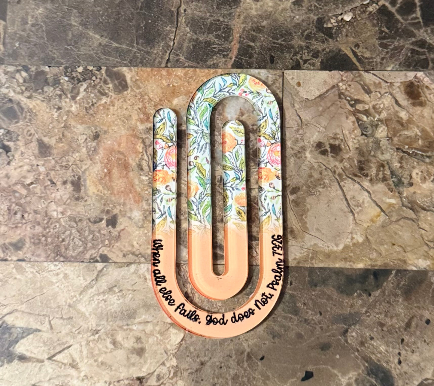 Customized Large Acrylic Paper Clip
