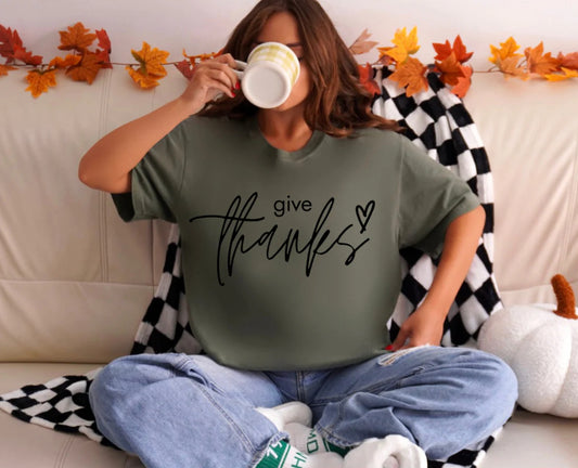 Screen Print- Give Thanks