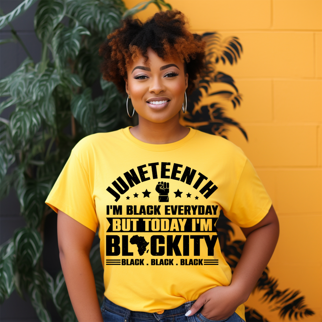 Screen Print- I'm Black Everyday (Black)