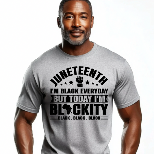 Screen Print- I'm Black Everyday (Black)