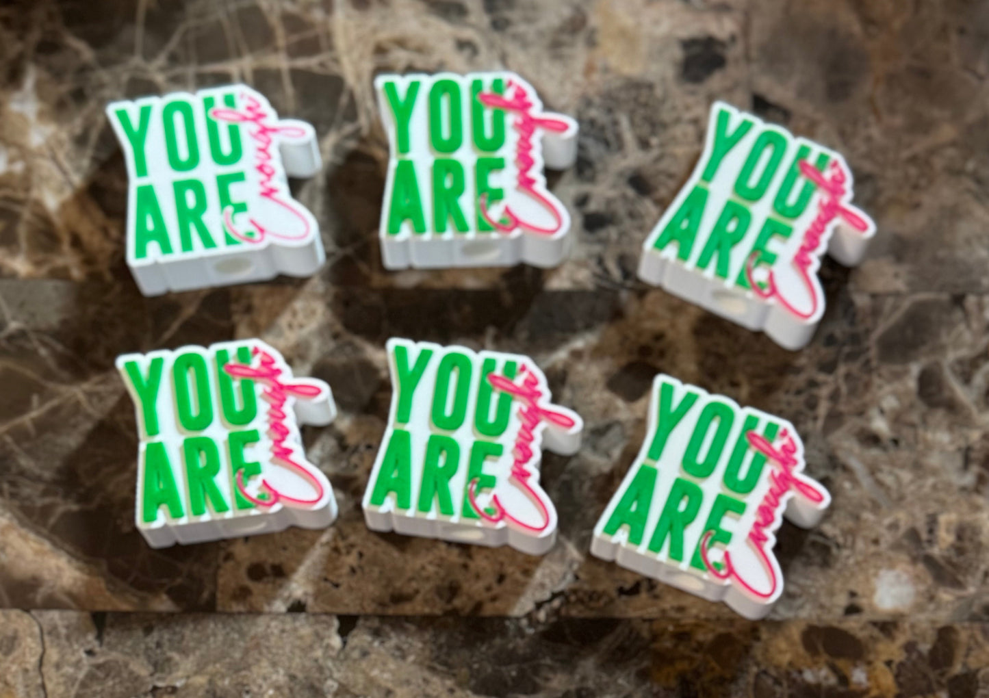 You Are Enough Straw Topper