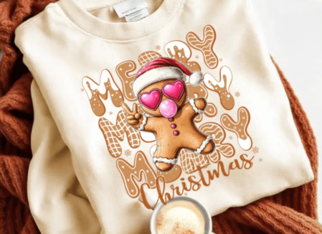 DTF- Merry Christmas Gingerbread