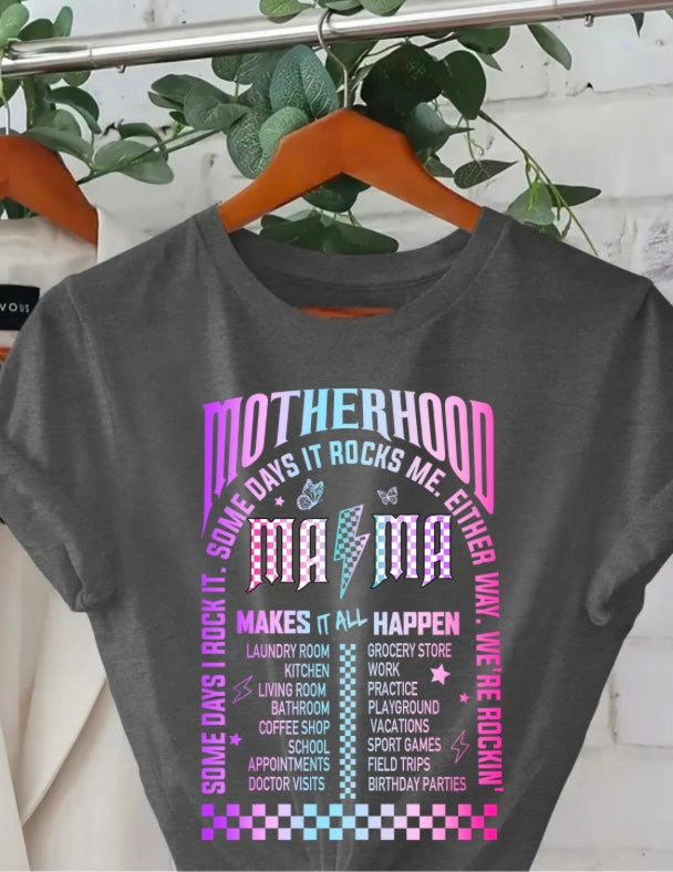 DTF- Mama Motherhood Tour- front and back