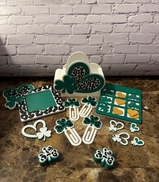 St. Patrick's Day - 3D Printed Tic Tac Toe Game