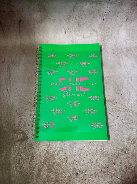 UV DTF Journal Cover- She Wake Pray Slay