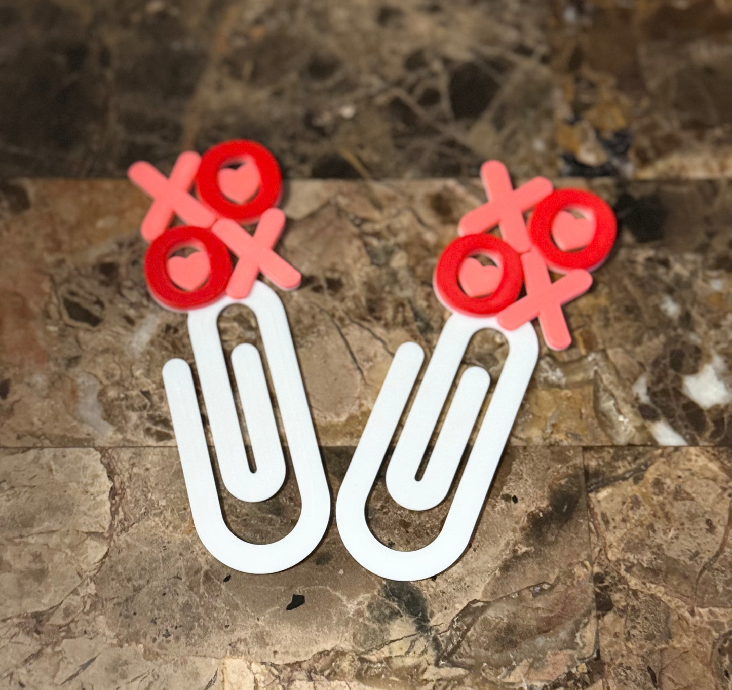 XOXO - 3D Printed Jumbo Paper Clips Bookmarks