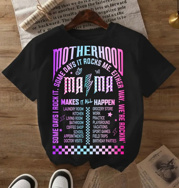 DTF- Mama Motherhood Tour- front and back