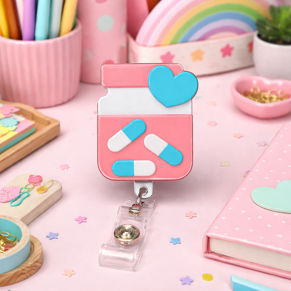 3D Badge Cover (Reel Not Included) - Healthcare Worker