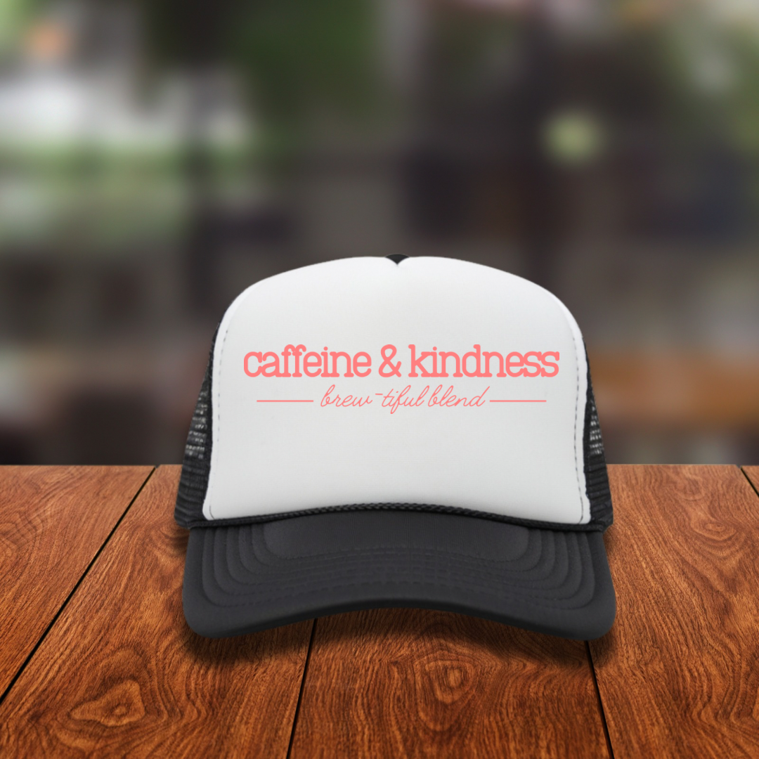 DTF Hat Patch- Caffeine and Kindness