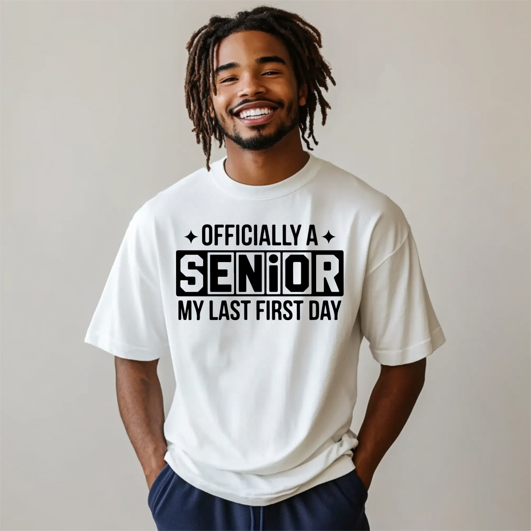 Screen Print- Officially Last 1st Day (in black)